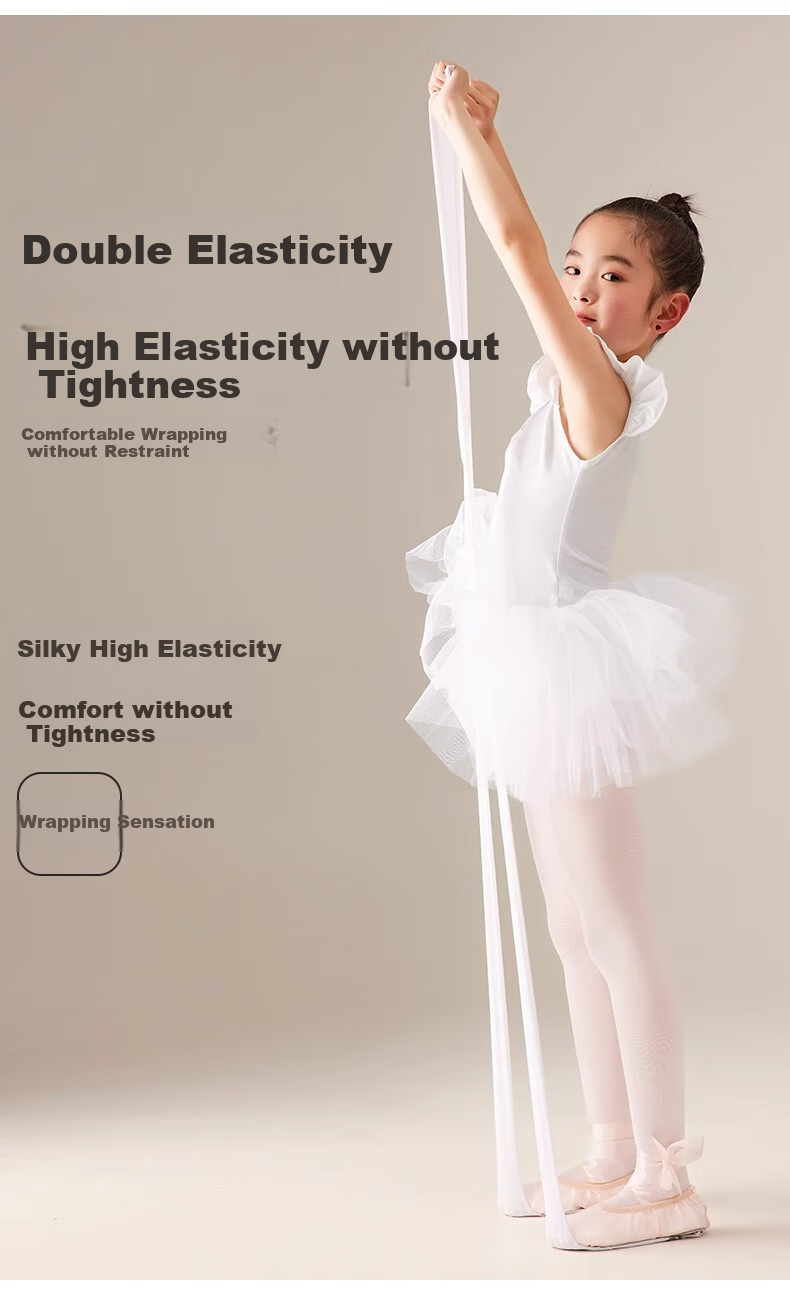 Bingxuemumian Children's Dance Tights, Thin Spring And Summer Style, Non-Slip Pantyhose, White Stockings, Anti-Snagging, for Girls' Dancing Socks 7