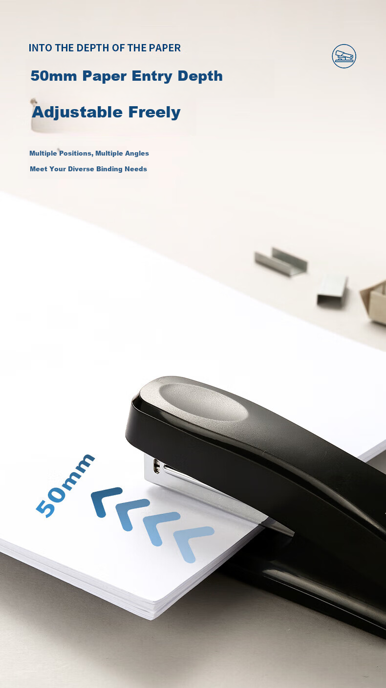 M&G 12# Stapler, Durable And Portable, Business Metal Stapler, Office Supplies, Black, Single Pack, ABS92723 2