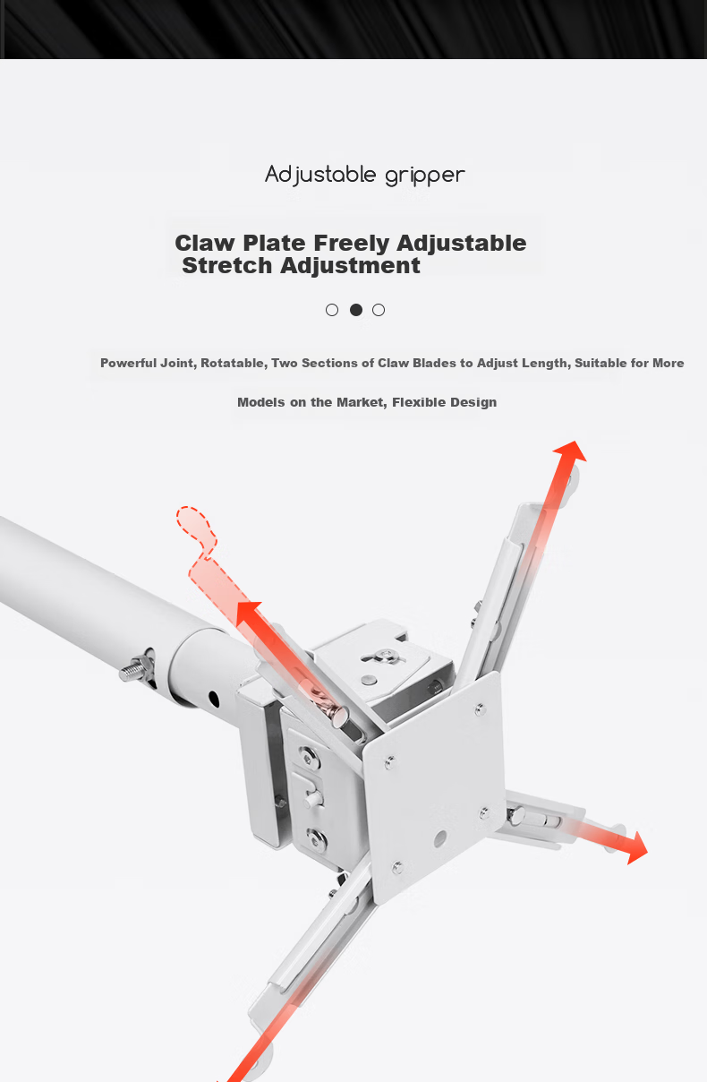 Wuyinxiang Projector Mount Extendable 1.5-3 Meters Suitable for Rooms 4.5-5.8 Meters High D300 Universal for Most Brands Epson BenQ Sony 7