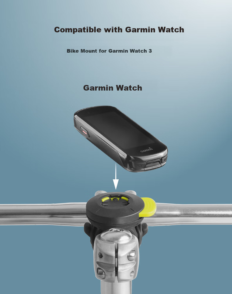 Bone Road Bike Phone Mount with Integrated Handlebar Magnetic Lock, Stable Anti-Shock Quick-Release Design Compatible with GARMIN Cycling Computers 9