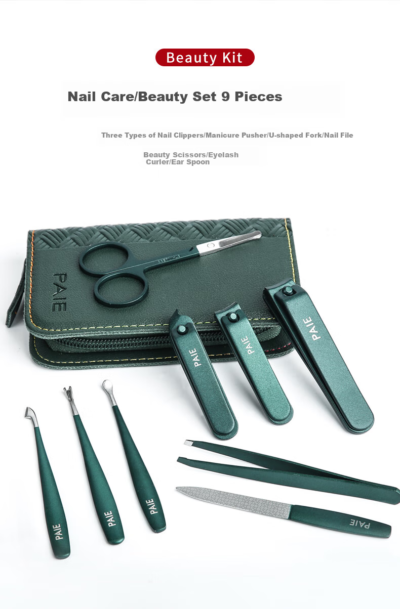PAIE Nail Clipper Set, Home-Use High-Quality Nail Clippers, Portable Nail Clipper Kit for Men And Wome 3