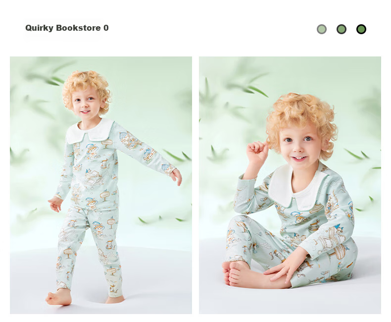 Beitaisi Children's Home Wear Set, Spring And Autumn Stylish New Design, Baby Pajamas, Pure Cotton Clothes, Class A Seamless, for Boys And Girls 26