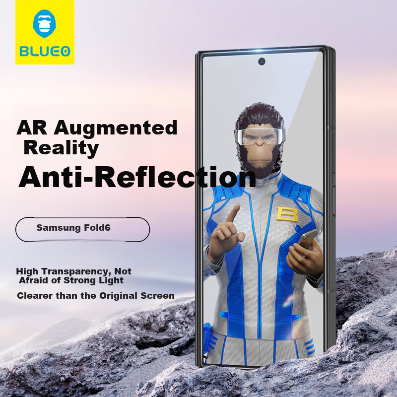 Lanxingxiansheng [Class T*AR Anti-Reflective] Screen Protector for Samsung Z Fold 6, AR Anti-Reflective High-Definition Clear Anti-Fingerprint Protective Film for Z Fold 6 Smartphone