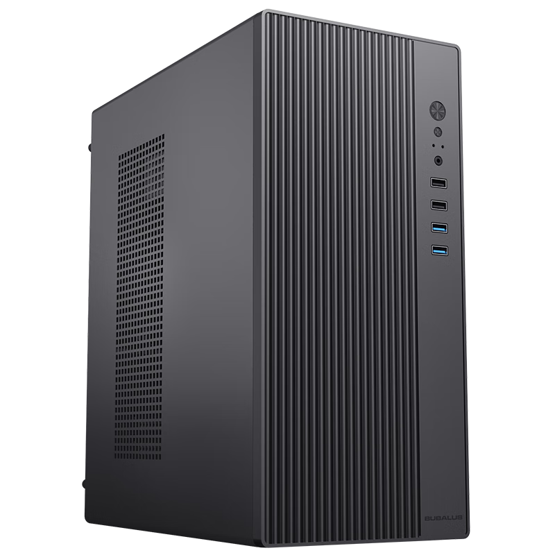 BUBALUS Lingtuo Desktop Computer Business Chassis (0.8mm Thick Panel Material / Supports M-ATX Motherboard / Independent Lock Motherboard Base / USB3.0 / Graphics Card Length Limited to 280mm)