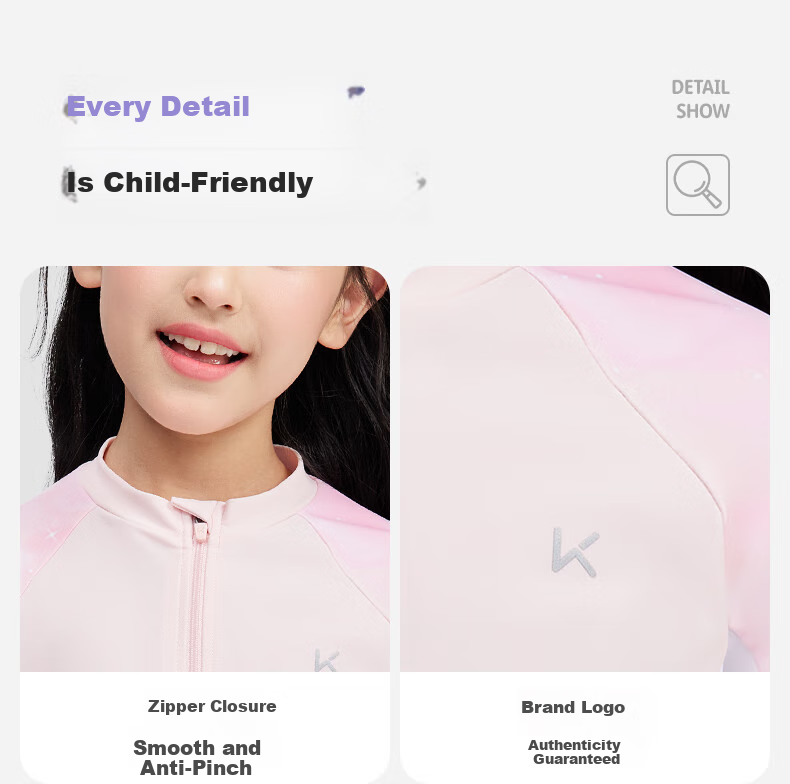 Keep Children's Two-Piece Swimsuit for Girls with Long Sleeves And Pants, Sun Protection Swimwear for Older Girls, Dream Pink 6