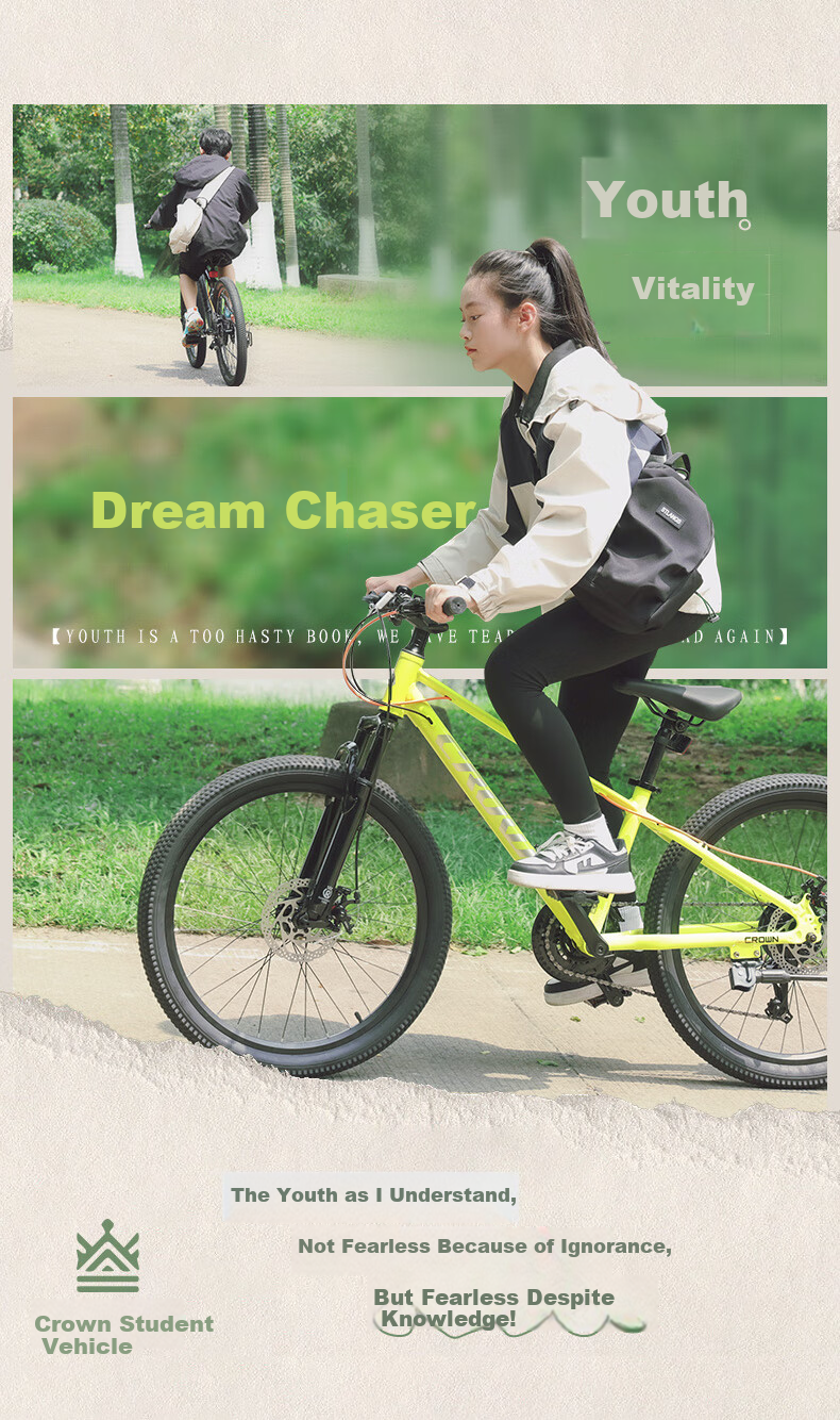 RoyalBaby Children's Bicycle for Students And Teenagers, Mountain Aluminum Alloy with Gears, for Ages 7-12, Crown MAX, 20-Inch, Star Fusion Blue 3