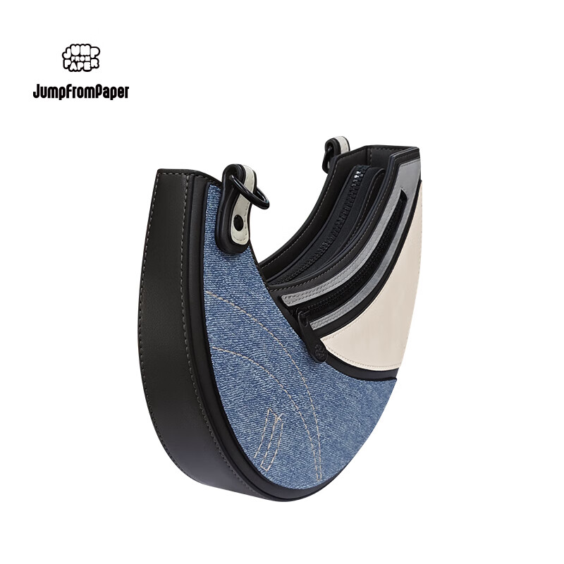 JumpFromPaper Birthday Gift Crescent Bag Underarm Bag Crossbody Bag Shoulder Bag Birthday Gift Handbag, Angel Blue