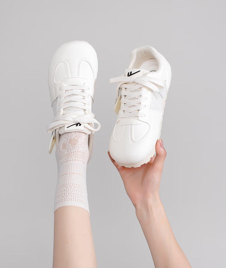 Warrior Women's New White Shoes Soft Sole Breathable Lightweight German Training Shoes Summer 4395Z-1 Beige Size 39 9