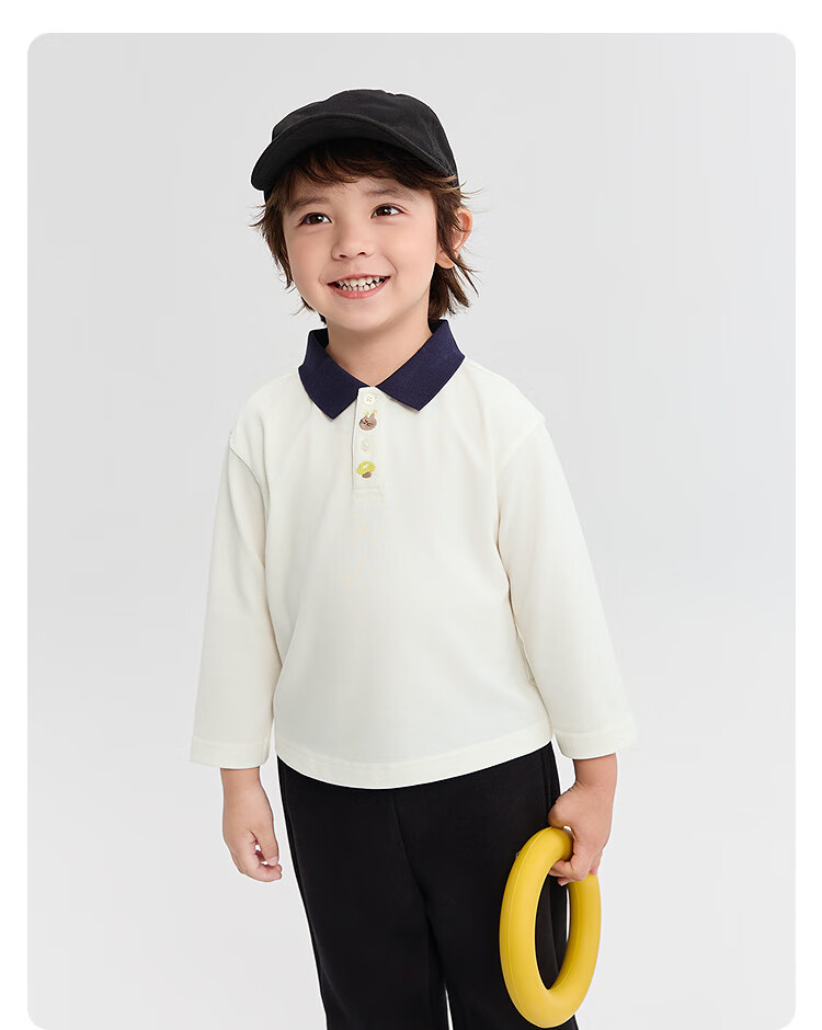 BALABALA Children's Clothing Baby T-Shirt Faux Two-Piece Long-Sleeve Top for Girls, Autumn Wear 2025, Printed Cute 209325100004 18