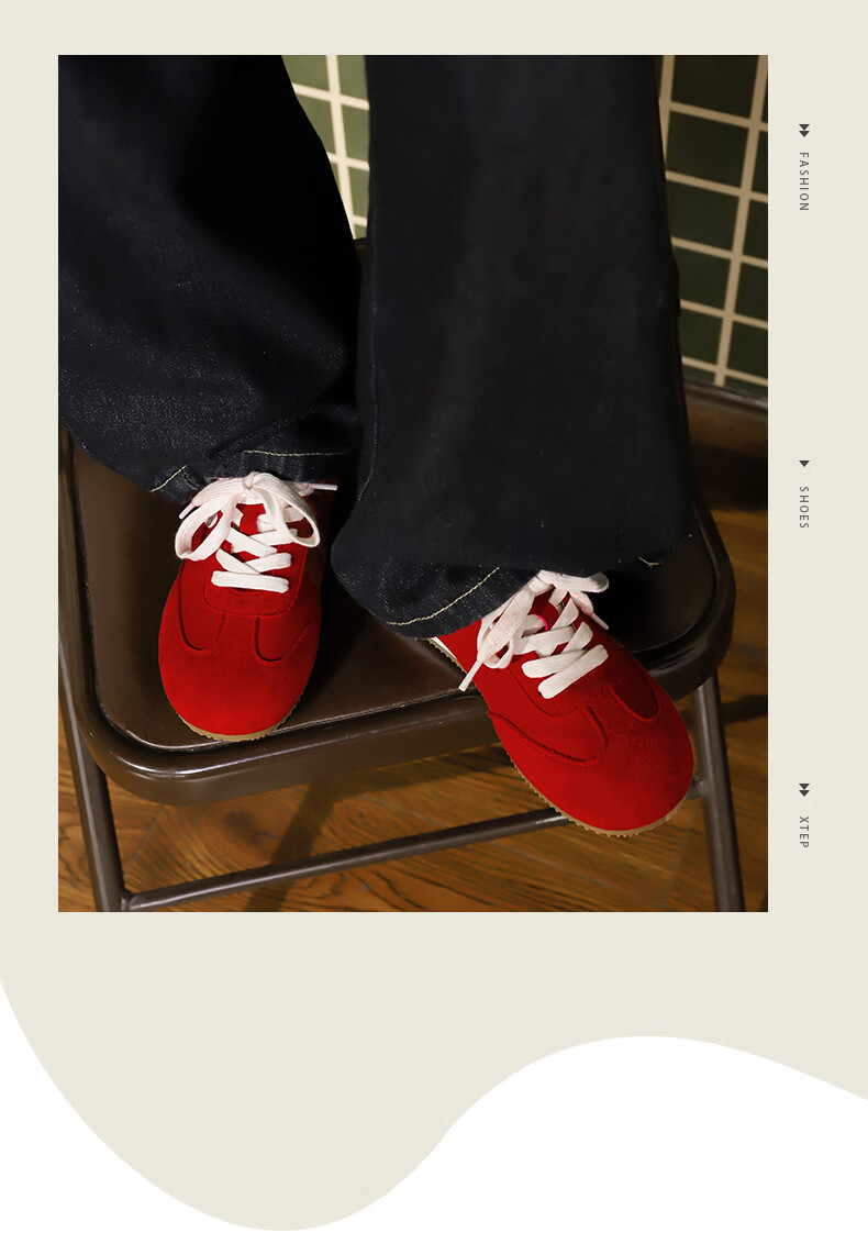 Global Vintage Red German Training Shoes Women 2026 New Stylish Casual Sports Agan Sneakers 11