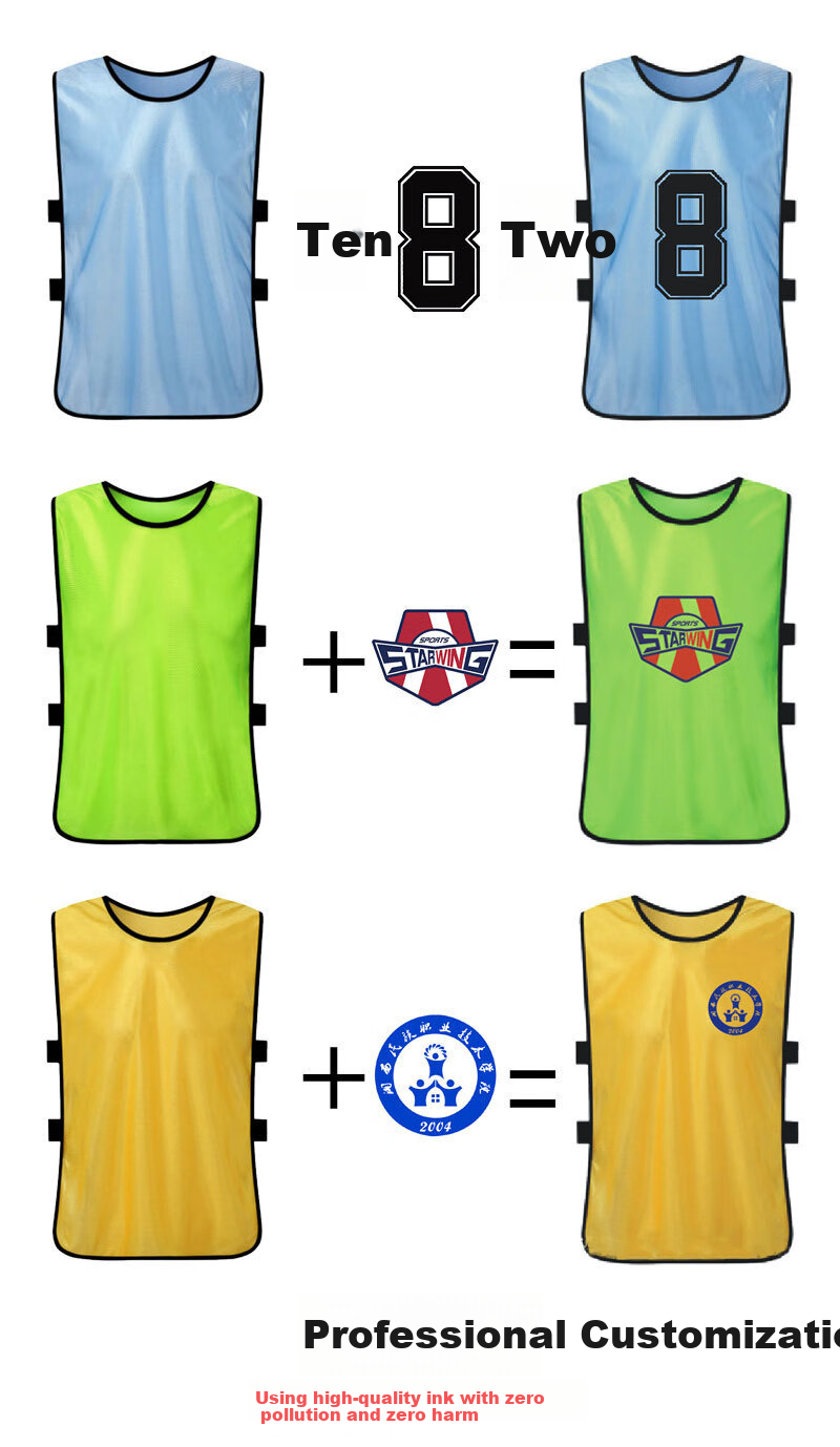 LIEYAO Soccer Basketball Team Building Competition Expansion Advertising Training Vest, Scrimmage Jersey, Team Uniform Vest 4