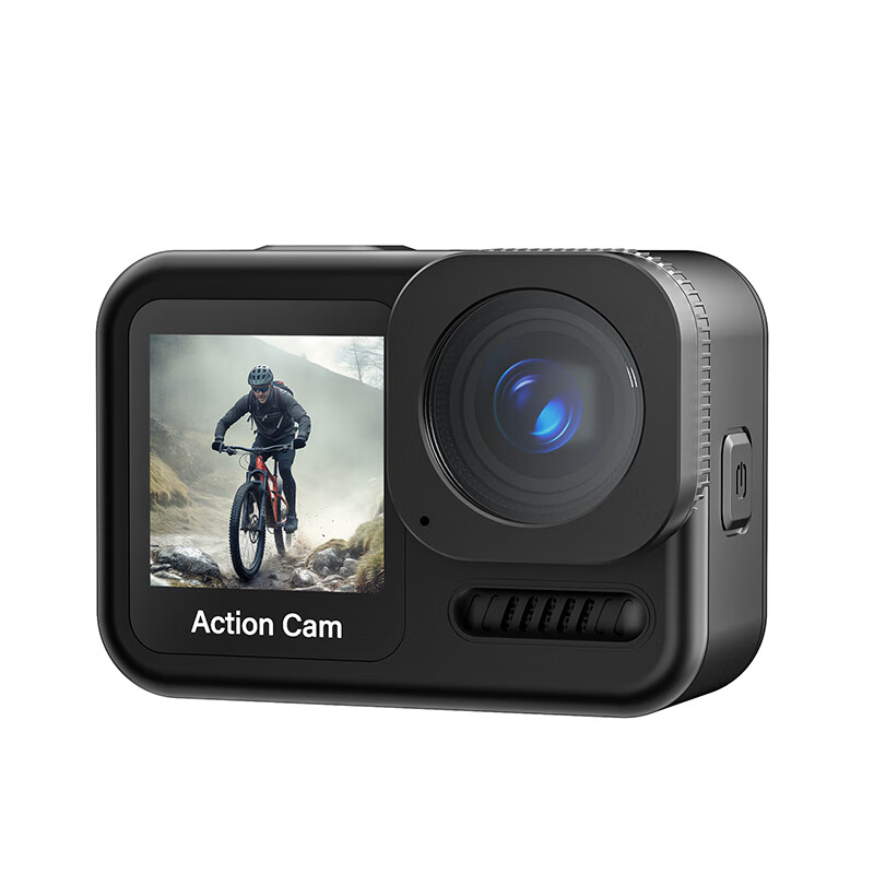 CAIZU 4K60P Video Action Camera, Motorcycle Mountain Road Cycling Skiing Vlog Portable Live Streaming Anti-Shake Bicycle Recorder Handheld Portable Camera with 128GB Memory Card