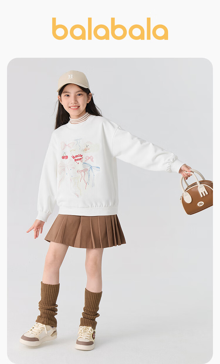 BALABALA Balaone Boys' Sweatshirt, Children's Autumn T-Shirt, Printed Fashion for Older Kids, 208325121102 1