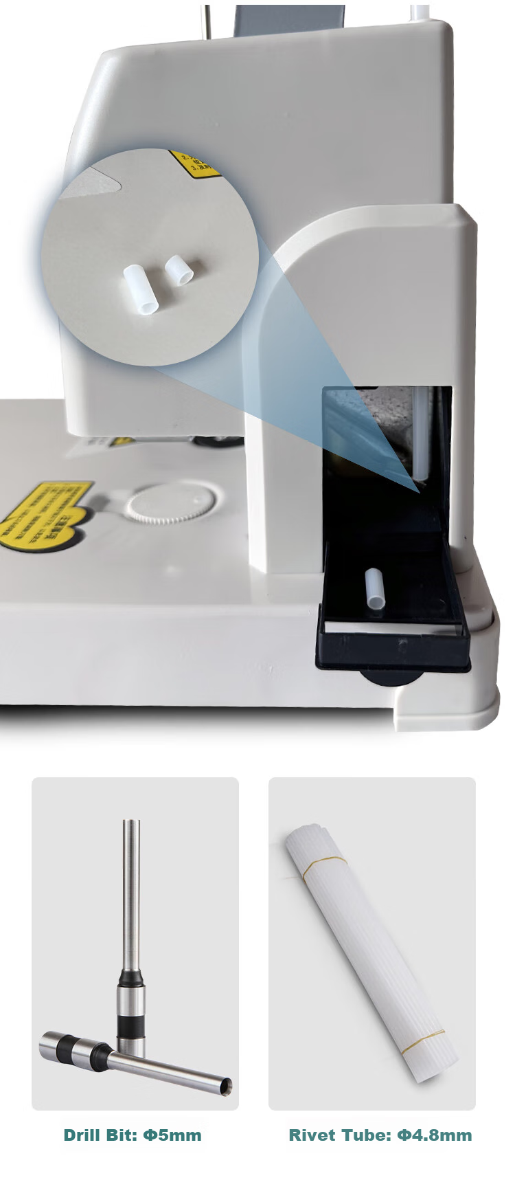 DOCON DC-3000, 300-Page Manual Financial Document Binding Machine, for Accounting And Cashier Office Use, File And Receipt Hot-Melt Riveting, Punching, And Binding Machine 3