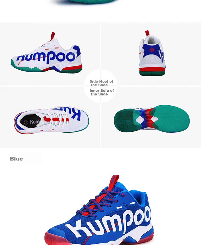 KUMPOO Feather Badminton Shoes Guanglun D72 Breathable Non-slip Wear-resistant Unisex Training Shoes Shock Absorption Sports Shoes White Size 40 16