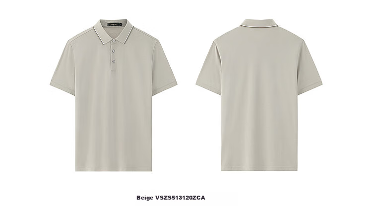 Youngor 26 Summer New Business Casual Short Sleeve High-end Polo Shirt Beige XL 12