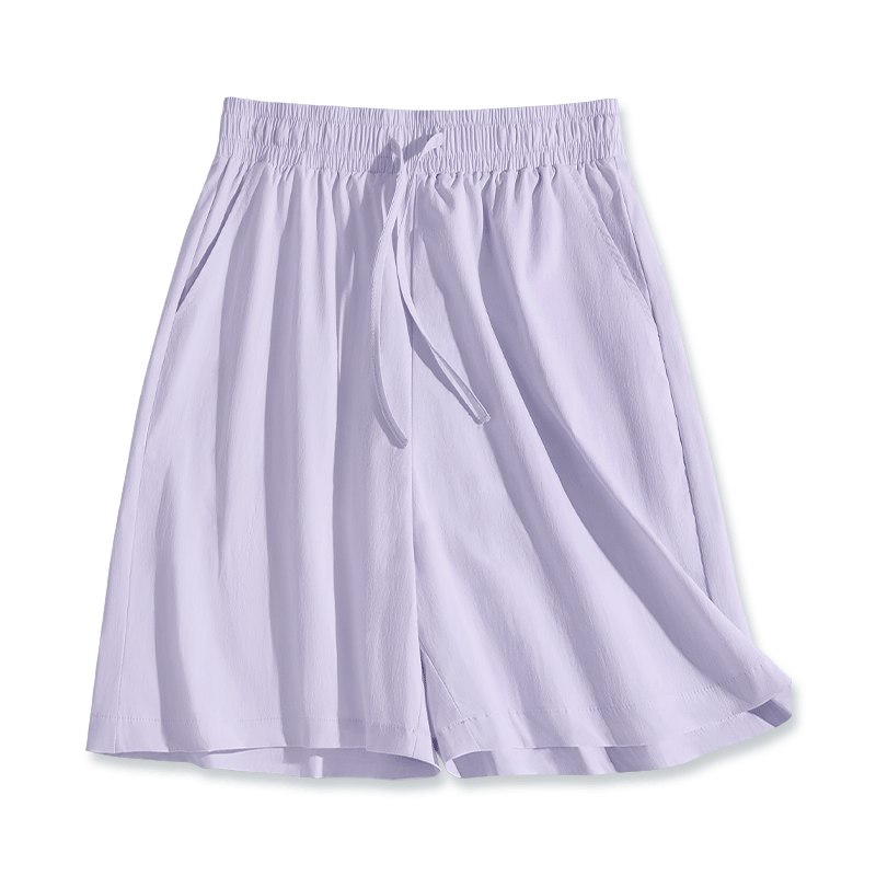 Warrior Women's Ice Silk Summer Shorts 2026 New Casual Mid-Length Plus Size Loose Thin Quick-Dry Sports Pants
