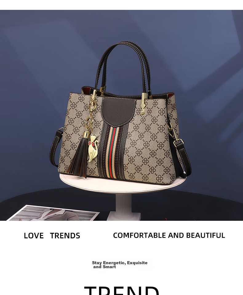 Aiqinghai Handbag, Women's Bag, Large Capacity Tote Bag, Crossbody Shoulder Bag, Light Luxury Brand, Birthday And Mother's Day Gift, Practical Present for Mom 2