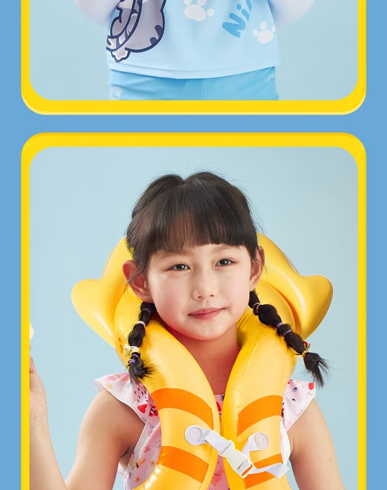 Li-Ning Kids Swimming Ring for Boys and Girls, Age 3+, Thickened Underarm Life Buoy, Baby Swim Gear 28