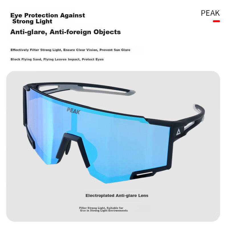 Pike Cycling Glasses for Men And Women, Nearsighted Outdoor Sports Running Sunglasses, Bicycle Windproof Sand-Proof Day And Night Dual-Use Goggles