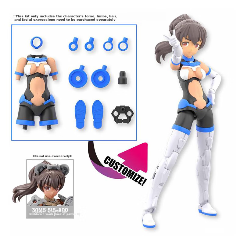 BANDAI Model 30MS Optional Body Parts, Model A03 Color Scheme C Assembly Model 15+, Suitable 1