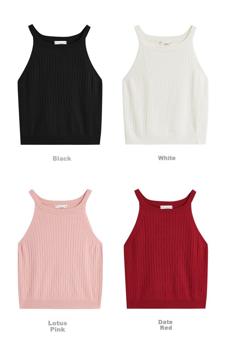 Inman Lightweight Cool Knit Vest Small Camisole 2025 Summer New Women's Layered Slim Top Lotus Pink S 31