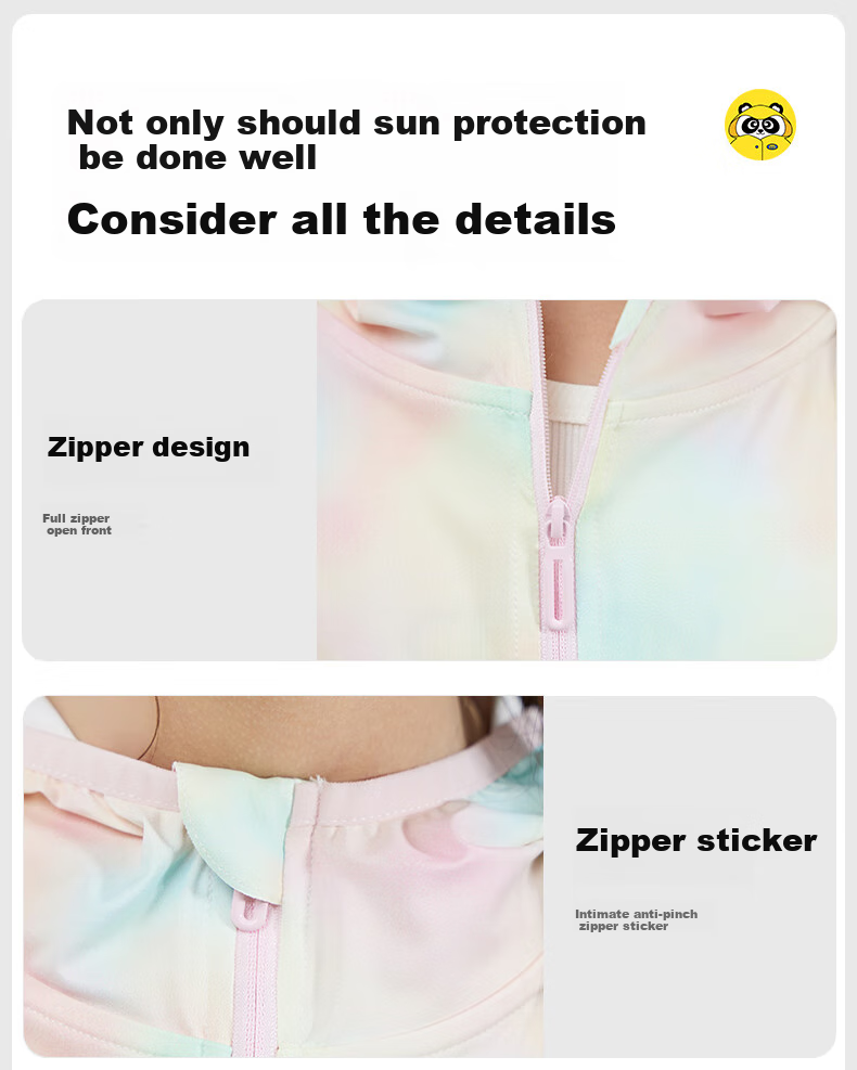 Moremerry Children's Sun Protection Clothing, Cool And Breathable, UV-Resistant, for Boys And Girls, Summer Ice Silk Sun Protection Garment, Colorful Pink, 4XL 16
