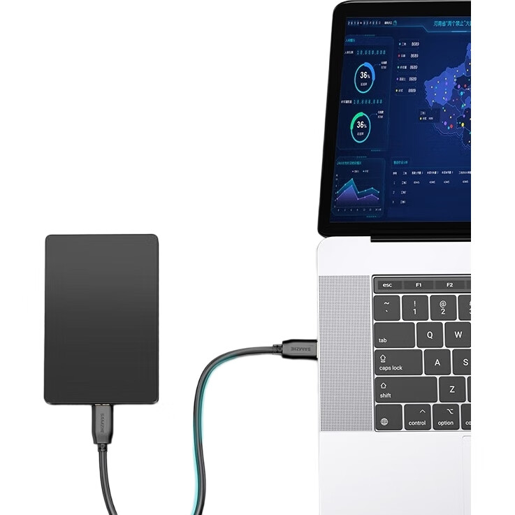 Кабель SAMZHE для внешнего жесткого диска Micro USB 3.0, 0.5 метра, высокоскоростная передача данных, совместим с корпусами жестких дисков Western Digital, Seagate и Toshiba UM-05