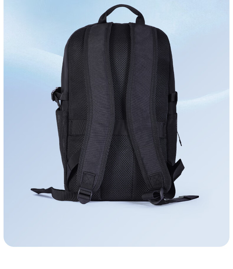 Li-Ning Men's Backpack Lightweight Waterproof School Bag for High School Students Laptop Bag Women's Student Backpack Light Gray 14