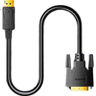 Адаптер SAMZHE ZJX-11, DisplayPort на DVI, кабель-переходник, 3 метра, черный
