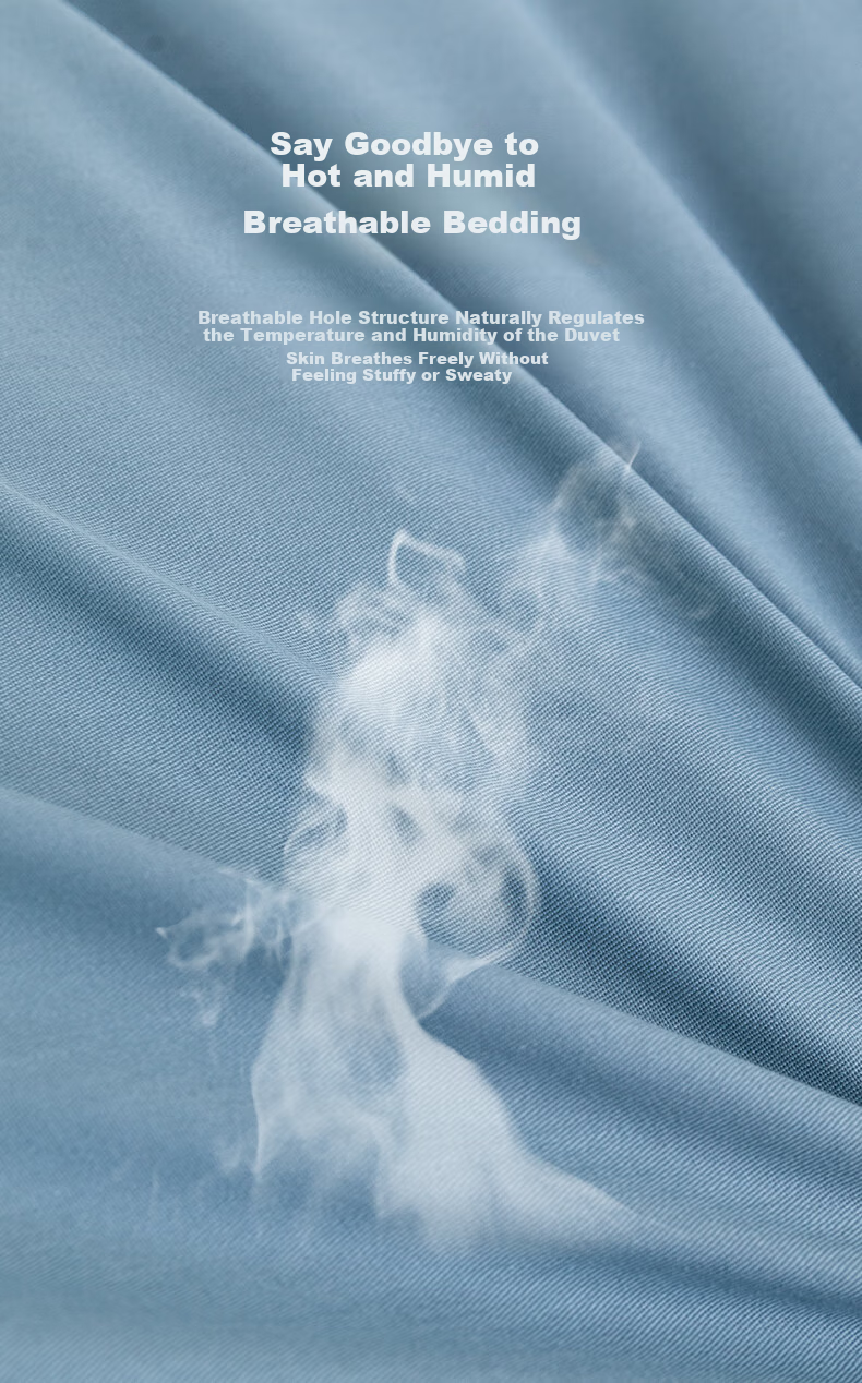 Hengyuanxiang Pure Cotton Duvet Cover, Single Piece, Class A Antibacterial, 100% Cotton, Bedding, Mattress Cover, Sky Blue, 2.2*2.4m 4