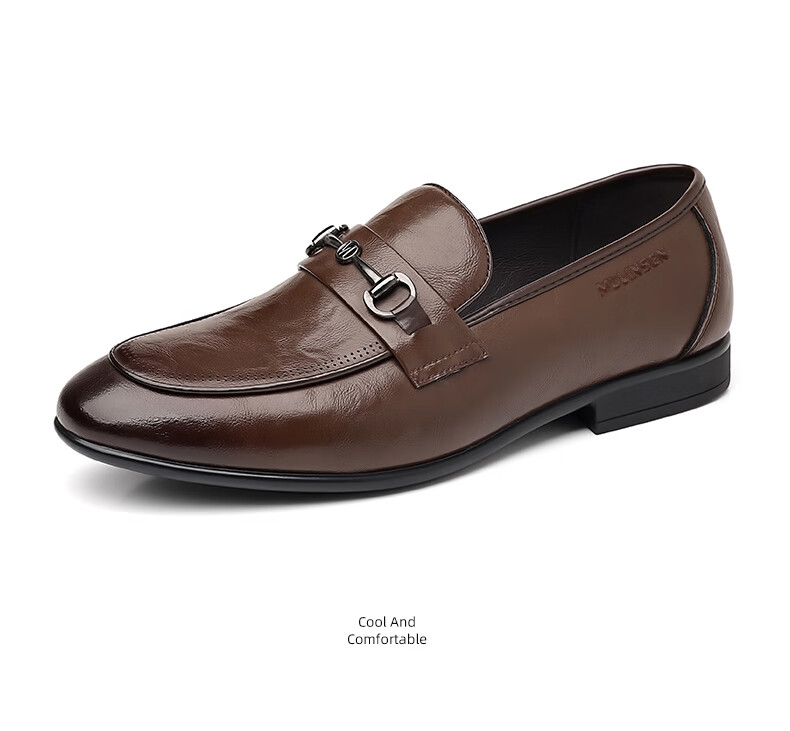 MULINSEN Men's Business Casual Slip-On Loafers Formal Wedding Shoes SHW851050 18