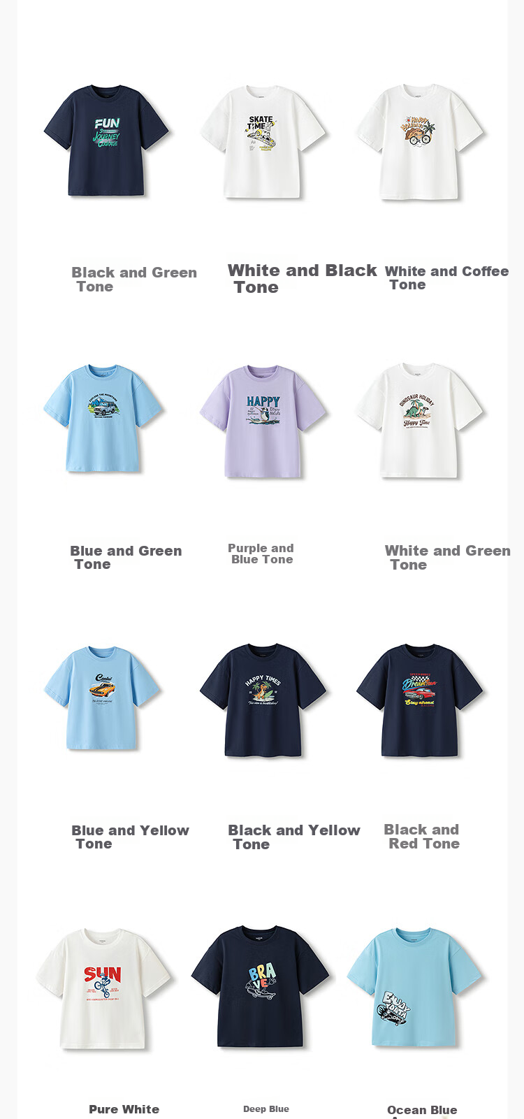 BALABALA Children's Short-Sleeve T-Shirt for Boys And Girls, 208225117230 6