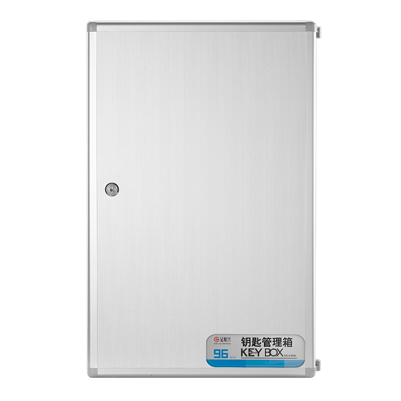 Jinlongxing 96-Slot Wall-Mounted Key Cabinet with Lock, Aluminum Alloy Key Storage Box, Key Management Organizer, 38*6*57cm, Includes Key Tags, A70963C, Digital Full Network Low Price