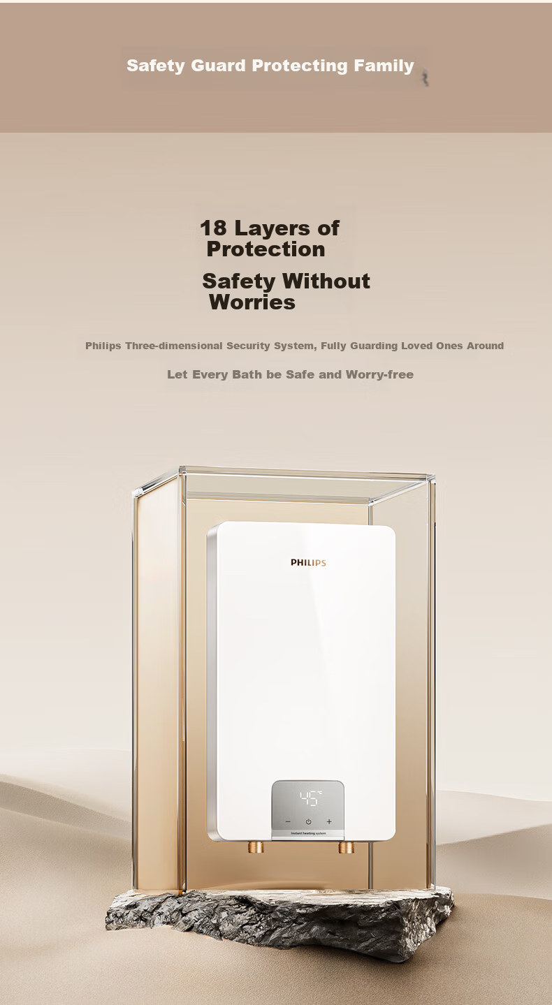 PHILIPS Instant Electric Water Heater Installation Service, 7000W Intelligent Rapid Heating, Stepless Frequency Conversion without Storage Tank, Subsidy 15%, Separate Water And Electricity AWH2408/93(70DA) 10