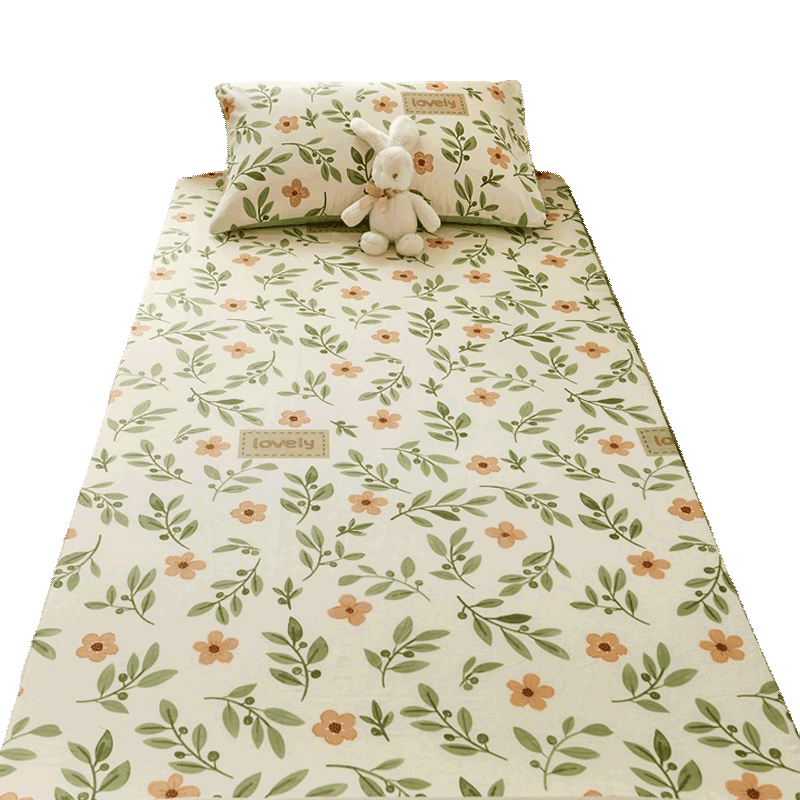 I-WILL Student Dormitory Pure Cotton Mattress Cover, Single Piece Protective Cover, Single Bed Cover, Lime Green Mattress Cover, 90*200cm