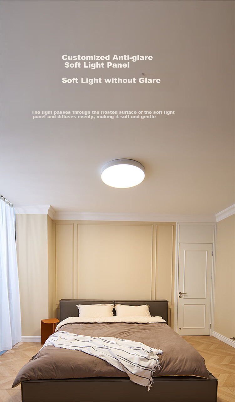 Paulmann P German Living Room Ceiling Light, Bedroom Eye Protection Anti-Blue Light Anti-Flicker Full Spectrum Lighting Fixture [Installation Included] 11