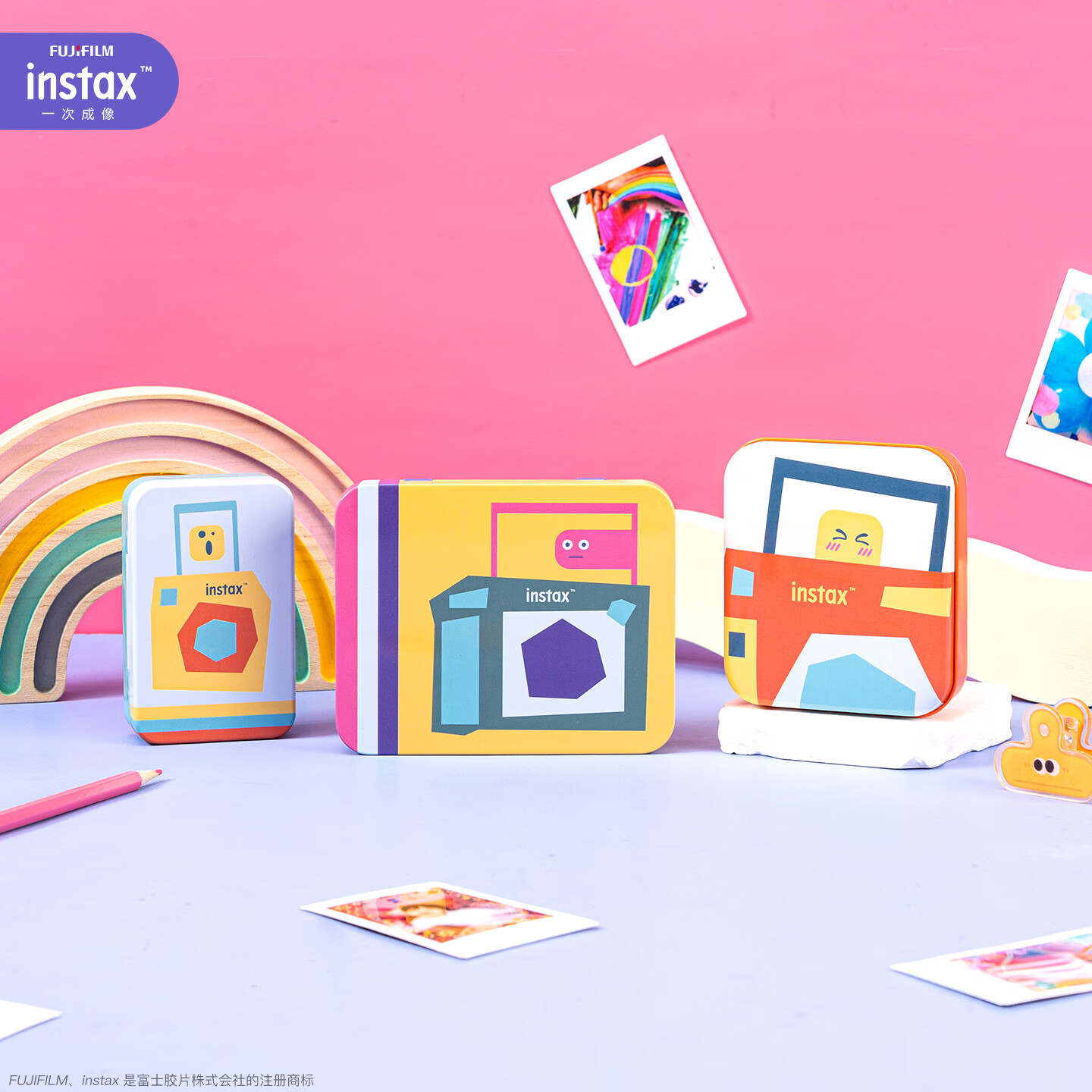 INSTAX Fuji Instant Wide Film Storage Box, Kaquzi Purple