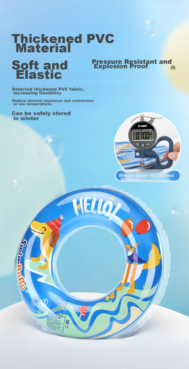 Swimbobo Children's Swim Ring, Kids' Armpit Float Ring for Ages 6 And Above, Boys And Girls Swim Ring K5102M Size 6