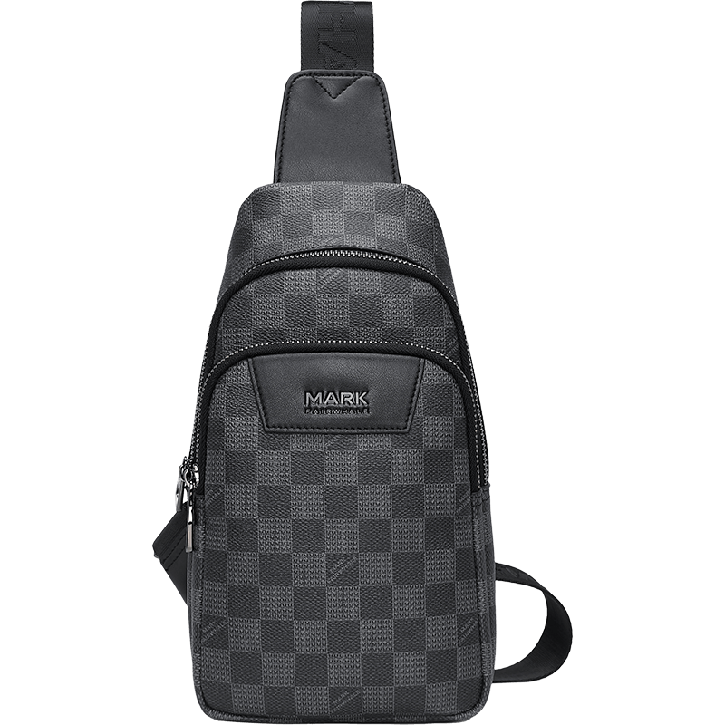 Mark Fairwhale Men's Chest Bag Large Capacity Fashion Casual Sports Commuter Travel Lightweight Shoulder Bag