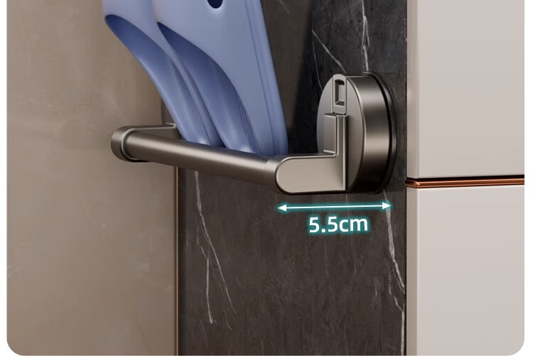 Baihan Suction Cup Bathroom Slipper Rack Towel Rack No Drilling Storage Shelf Waterproof Slipper Holder 14