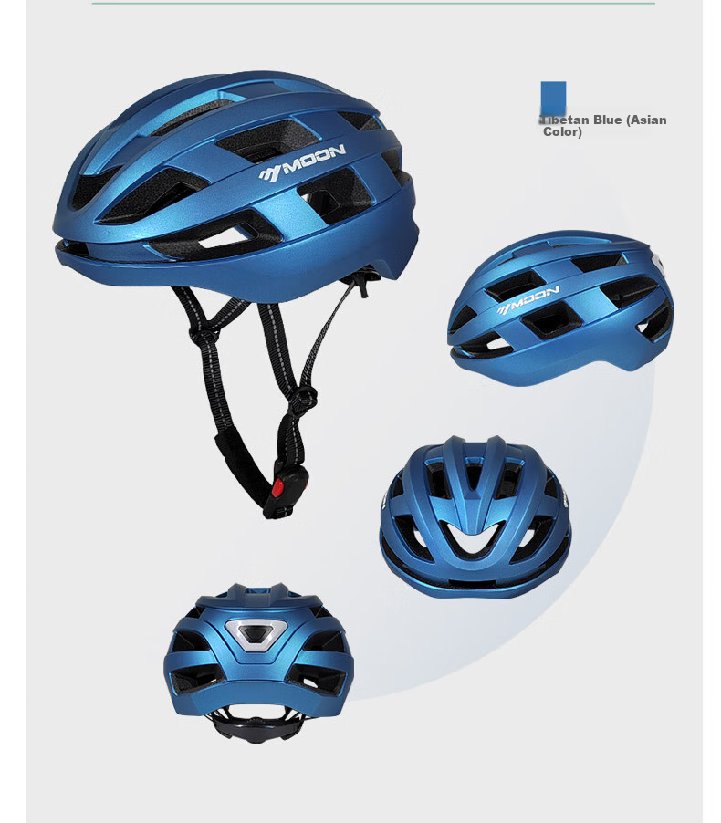 MOON Bicycle Riding Helmet, One-Piece Molded Airflow Safety Helmet, Suitable for Men And Women, Commuting, Mountain Biking, Road Cycling Equipment, Size M 12