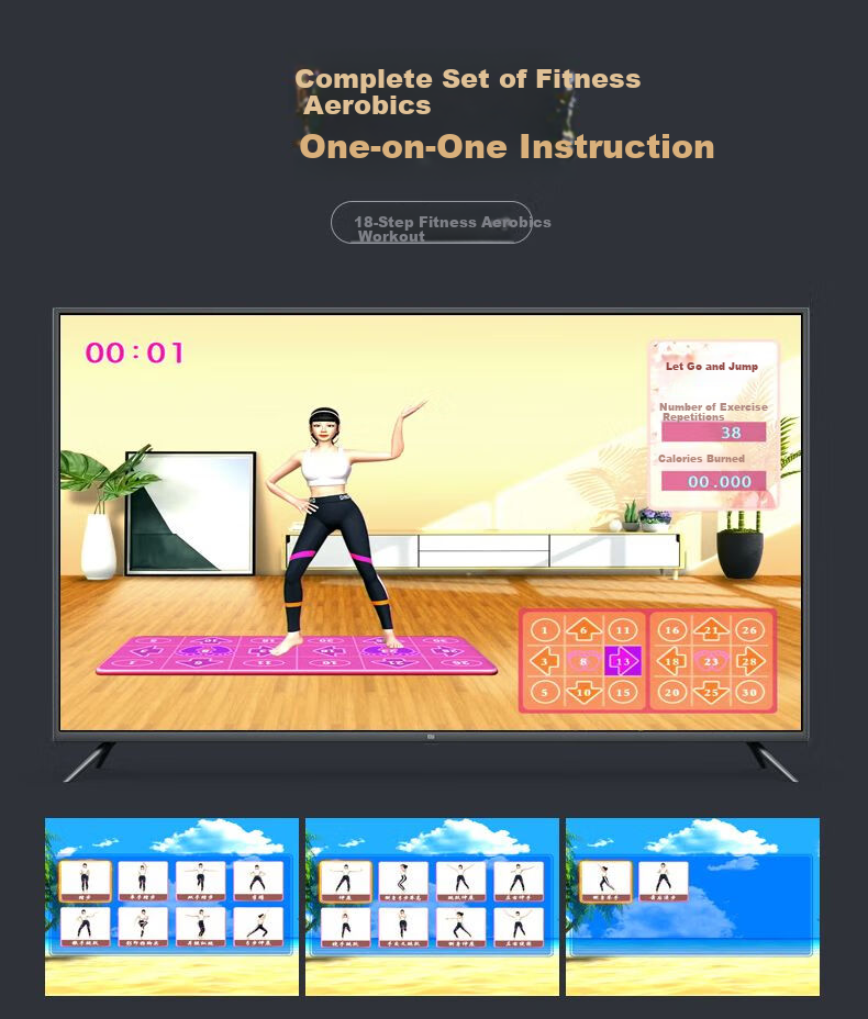 Subor A20 Motion Sensing Game Console with AR Camera, Image Sensing, Two-Player Wireless Dance Mat, Home HD TV Connection, Sports Fitness, Parent-Child Interaction 7