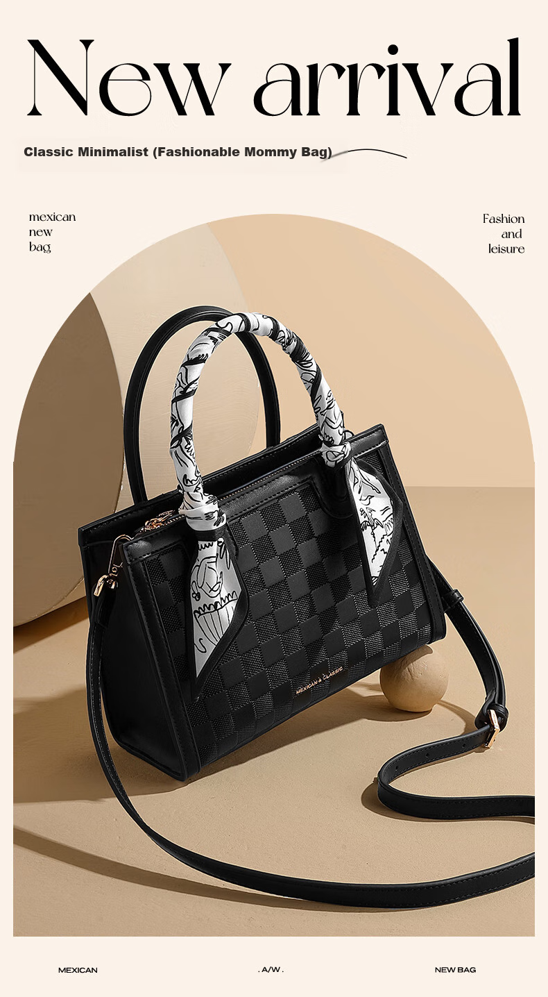 MEXICAN Handbag for Women, 2026 Cowhide Light Luxury Tote Bag, Shoulder Bag, Mom Bag, Valentine's Day Gift for Wife Or Girlfriend 36