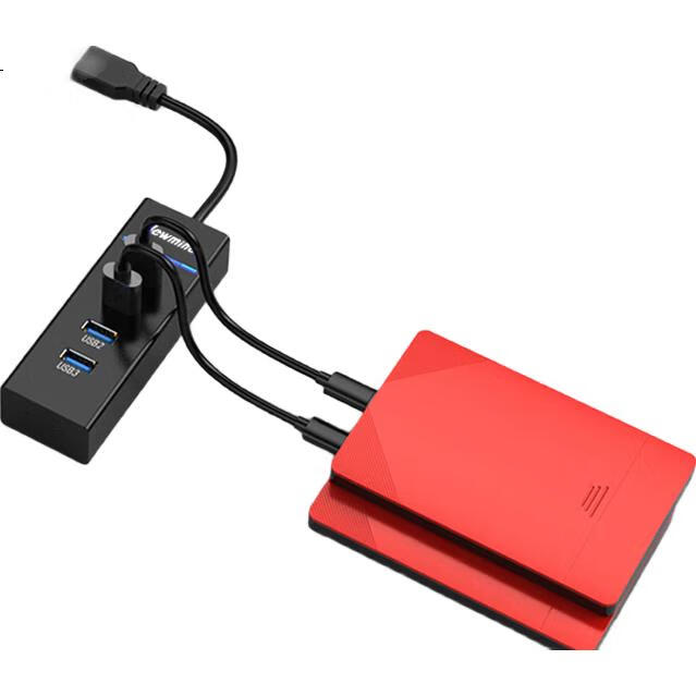 USB-концентратор Newmine USB 3.0, 4 порта, черный