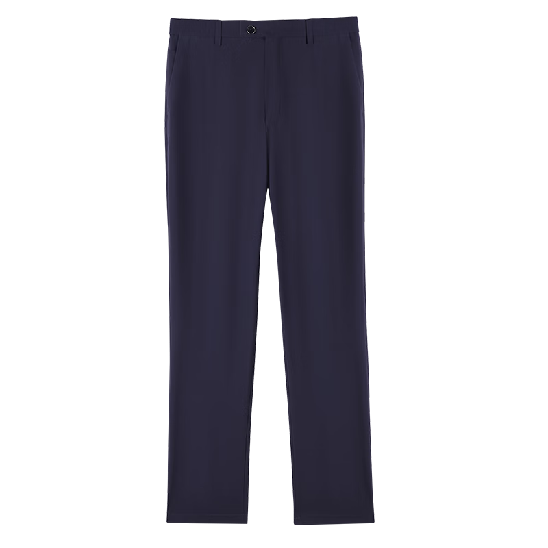 JD Jingzao High Elastic Wrinkle-Resistant Men's Business Casual Pants Summer Premium Men's Trousers Navy Blue 38