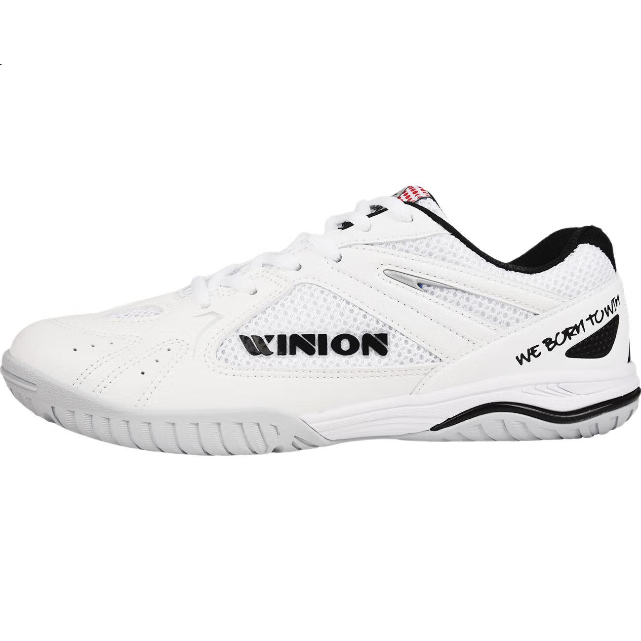 WINION Premium Table Tennis Shoes for Men And Women, Non-Slip Wear-Resistant Table Tennis Sports Shoes Jingjin White And Black Size 37