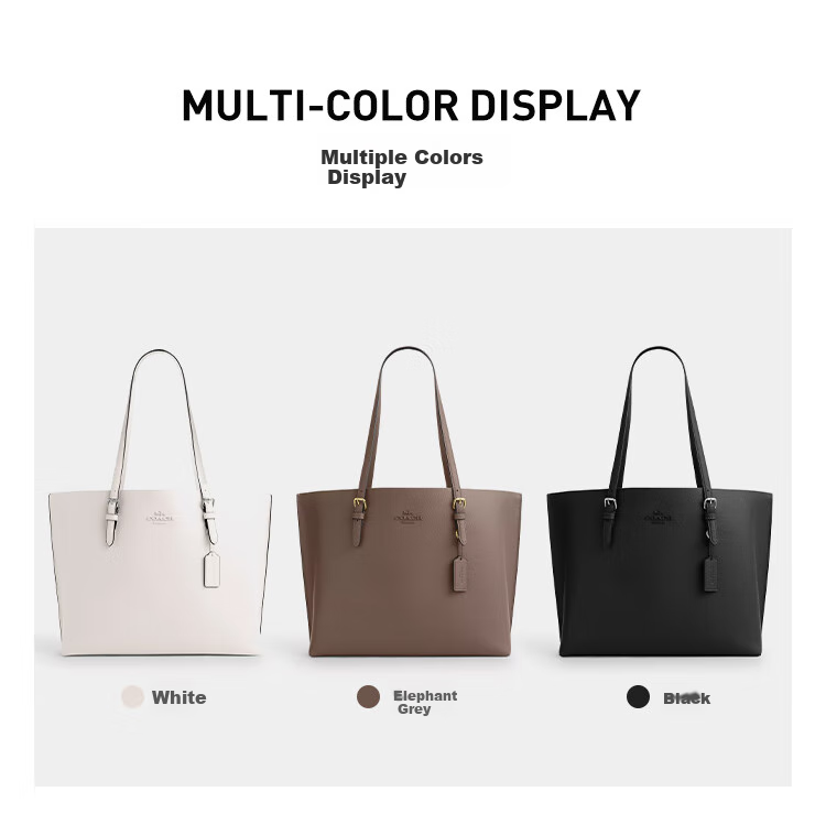 COACH [Brand Direct Supply], Women's MOLLIE Large Shoulder Tote Bag, White CV968, New Year Gift 1