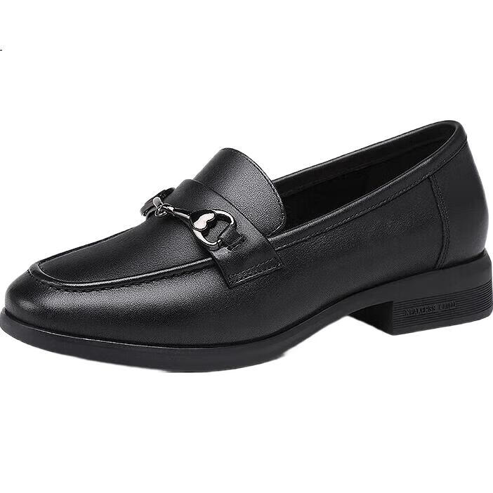 RED DRAGONFLY Brand Women's Flats, Soft Cowhide Leather Mom Shoes, Slip-On Soft Sole Comfortable Loafers for Women WTB335561