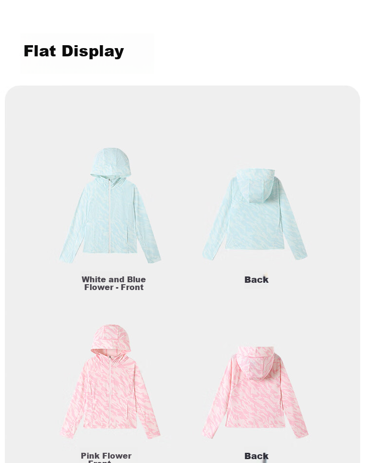 Annil Girls' Sun Protection Jacket, Summer 2025 New Ice-Cool Elastic Hooded Fashion Slim-Fit Sportswear 16